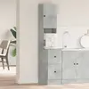 vidaXL Armoire de Cuisine Gris Béton 35x50x180 cm Bois Aggloméré