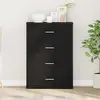 vidaXL Buffet Chêne noir 60 x 31 x 84 cm Panneau de particules
