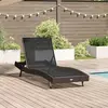 Vidaxl - Chaise Longue 70 X 197 X 82 Cm Rattan Synthétique, Métal