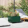 vidaXL Base de parasol avec jardinière Vert 45 x 45 x 45 cm Acier