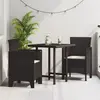 Vidaxl chaises de jardin  avec coussins 2 pcs marron rattan poly