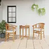 vidaXL Chaises de jardin 2 pcs Marron 63 x 58 x 89 cm