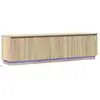 Vidaxl meuble tv chêne sonoma 180 x 38 x 49 cm bois d'ingénierie