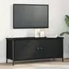 vidaXL Armoire TV noir imitation chêne 100 x 35 x 45 cm Bois composite