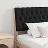 vidaXL Tête de lit capitonnée Noir 180 cm Pin massif