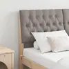vidaXL Tête de lit capitonnée Taupe 150 cm Pin massif