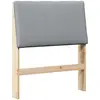vidaXL Tête de lit capitonnée Gris clair 80 cm Pin massif
