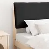 vidaXL Tête de lit capitonnée Noir 90 cm Pin massif