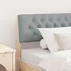 vidaXL Tête de lit capitonnée Gris clair 100 cm Pin massif