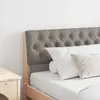 vidaXL Tête de lit capitonnée Taupe 180 cm Pin massif