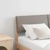 vidaXL Tête de lit capitonnée Taupe 135 cm Pin massif