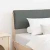 vidaXL Tête de lit capitonnée Gris foncé 100 cm Pin massif