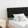 vidaXL Tête de lit capitonnée Noir 150 cm Pin massif