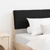 vidaXL Tête de lit capitonnée Noir 100 cm Pin massif
