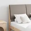 vidaXL Tête de lit capitonnée Taupe 135 cm Pin massif