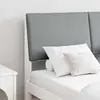 vidaXL Tête de lit capitonnée Gris clair 160 cm Pin massif