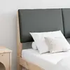 vidaXL Tête de lit capitonnée Gris foncé 150 cm Pin massif