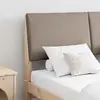 vidaXL Tête de lit capitonnée Taupe 150 cm Pin massif