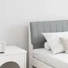 vidaXL Tête de lit capitonnée Gris clair 180 cm Pin massif