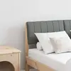 vidaXL Tête de lit capitonnée Gris foncé 120 cm Pin massif
