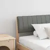 vidaXL Tête de lit capitonnée Gris foncé 200 cm Pin massif