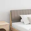 vidaXL Tête de lit capitonnée Taupe 200 cm Pin massif