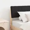 vidaXL Tête de lit capitonnée Noir 90 cm Pin massif