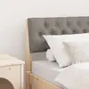 vidaXL Tête de lit capitonnée Taupe 80 cm Pin massif