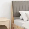 vidaXL Tête de lit rembourrée Taupe 75 cm Pin massif