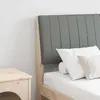 vidaXL Tête de lit rembourrée gris foncé 135 cm Pin massif