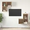 vidaXL Ensemble de meubles TV 4 pcs chêne artisanal 37 x 37 x 72 cm