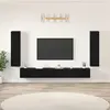 vidaXL Ensemble meuble TV 5 pcs Chêne Noir Bois d'ingénierie