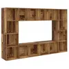 vidaXL Ensemble meuble TV 4 pcs Marron 37 x 37 x 142.5 cm