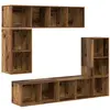 vidaXL Ensemble meuble TV 4 pcs Vieux bois Bois d'ingénierie