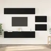 vidaXL Ensemble meuble TV 6 pcs Chêne noir 80 x 30 x 30.5 cm Petite