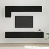 vidaXL Ensemble meuble TV 5 pcs Chêne noir Bois d'ingénierie