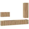 Vidaxl - Ensemble Meuble Tv 4 Pcs Chêne Artisanal 30.5 X 30 X 110 Cm