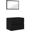 vidaXL Ensemble de mobilier de salle de bain 3 pcs Chêne noir