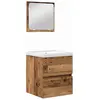 Vidaxl ensemble de mobilier de salle de bain 2 pcs bois d'ingénierie