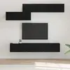 vidaXL Ensemble meuble TV 7 pcs Chêne Noir 60 x 30 x 30 cm