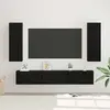 vidaXL Ensemble meuble TV 5 pcs Chêne Noir Moyen 30,5 x 30 x 90 cm