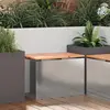 vidaXL Banc de jardin Argent 60 x 40 x 43 cm Acier galvanisé