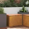 vidaXL Banc de jardin Rouillé 60 x 40 x 43 cm