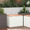 vidaXL Banc de jardin Blanc 60 x 40 x 43 cm Acier