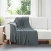 vidaXL Couvertures à jeter 24 pcs Gris foncé 170 x 130 cm Toison