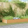 vidaXL Jardinière surélevée 582 x 100 x 36 cm Acier galvanisé
