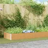 vidaXL Jardinière surélevée 485 x 100 x 36 cm Acier galvanisé