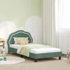 vidaXL Cadre de lit pour enfants avec tête de lit Vert Mer 90 x 200 cm