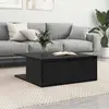vidaXL Table basse Chêne noir 80 x 80 x 31 cm Bois d'ingénierie