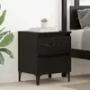 vidaXL Meuble de chevet  Chêne noir 40x35x50 cm Bois d'ingénierie